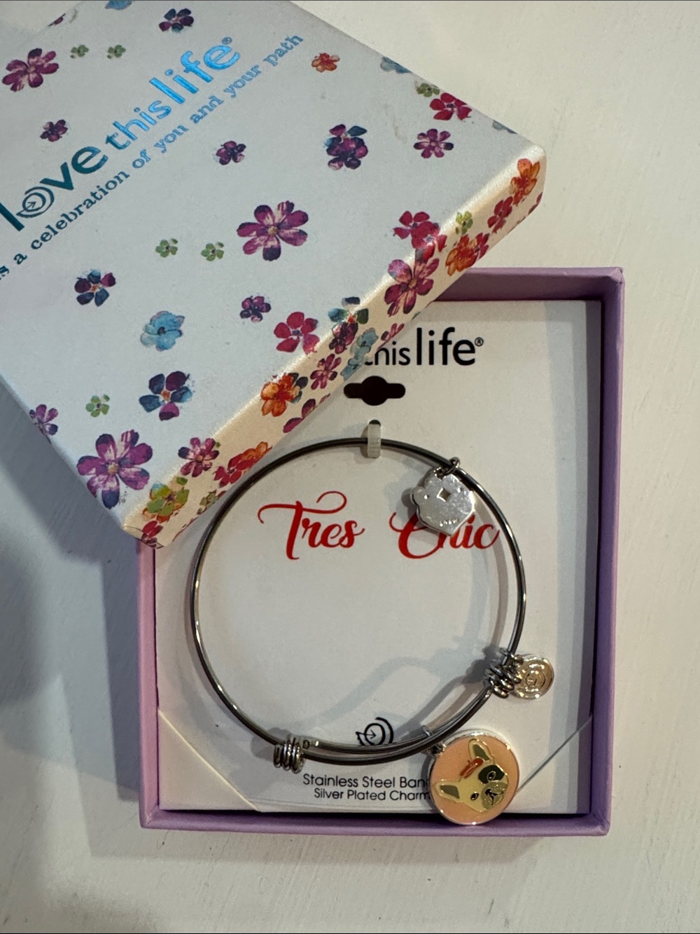 Tres Chic Frenchie French Bulldog Bracelet